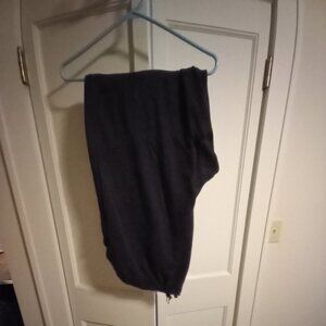 Woman Within Better Fleece Pants -Heather Charcoal Gray- Drawstring Large 18/20